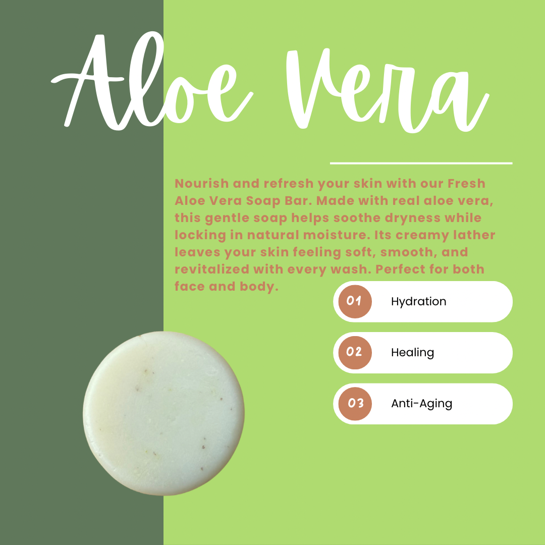 Fresh Aloe Vera Face + Body bar (small)