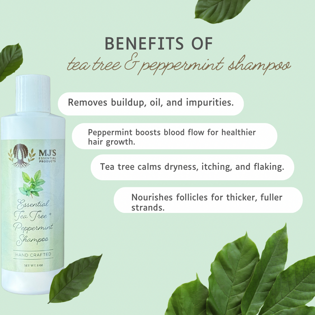 Essential Shampoo (tea tree & peppermint) 8oz
