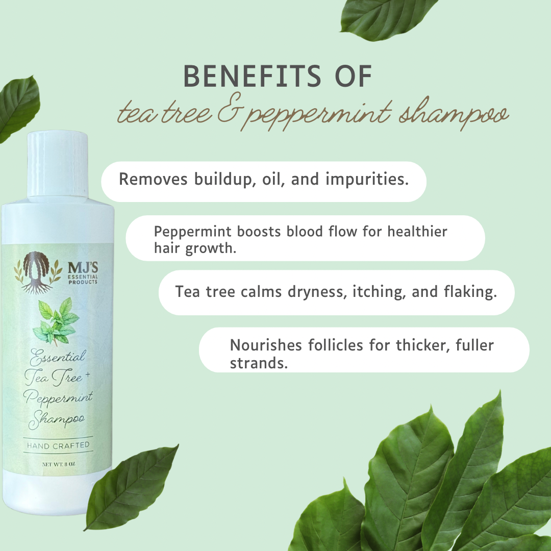 Essential Shampoo (tea tree & peppermint) 8oz