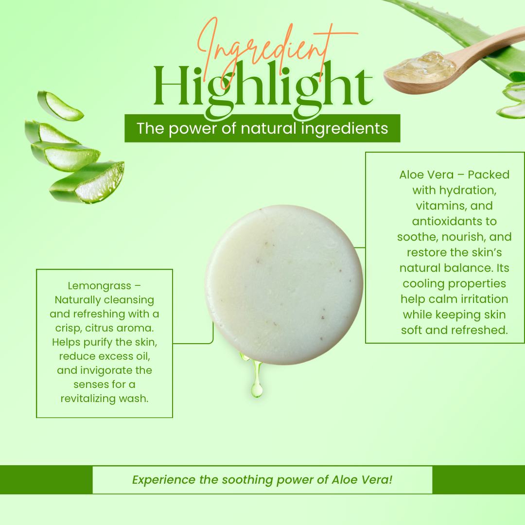 Fresh Aloe Vera Face + Body bar (small)