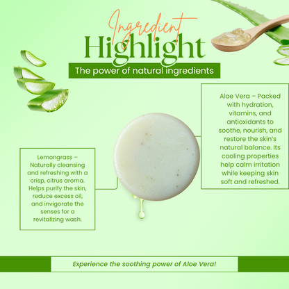 Fresh Aloe Vera Face + Body bar (small)